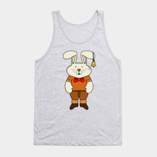 Bunny with a bell in his ear Tank Top